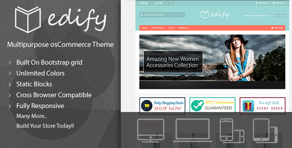 Edify - Responsive osCommerce Theme