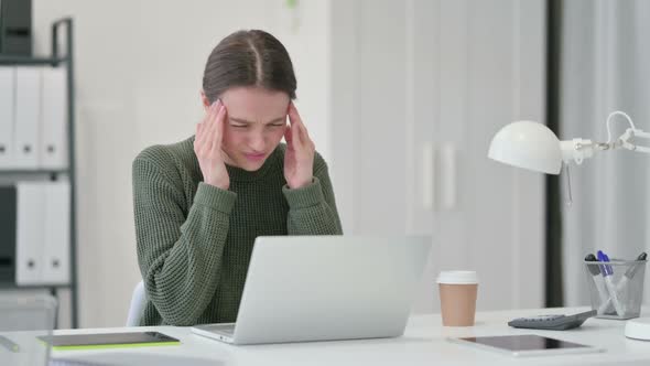 Young Woman Having Headache