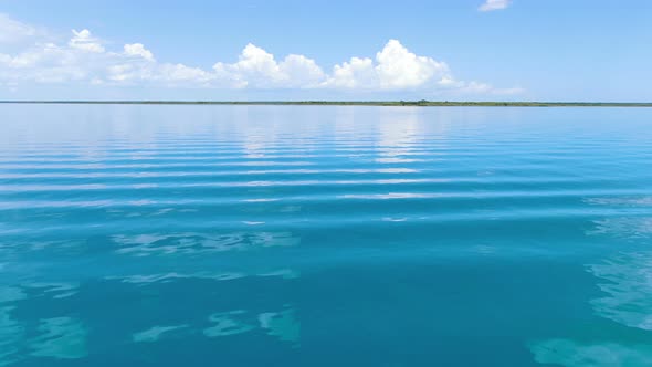 Lake Bacalar Tropical Destination Aerial