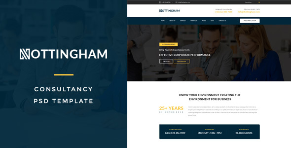 Nothingham : Consultancy PSD Template