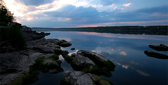 Sunset On The River