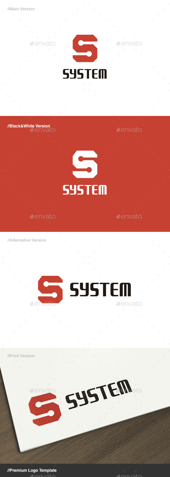 System - Letter S Logo