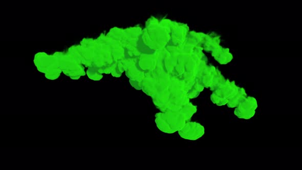 Smoke Explosion Green 4K alt