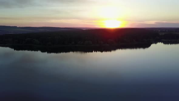 Beautiful River at Sunset