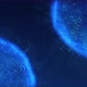 Blue particle energy spheres in the Universe. - VideoHive Item for Sale