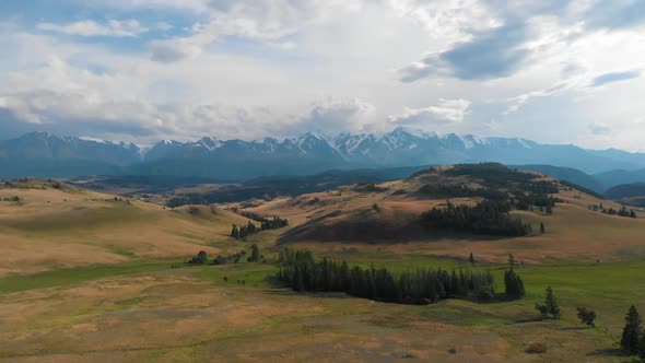 Aerial Video of the Kurai Steppe