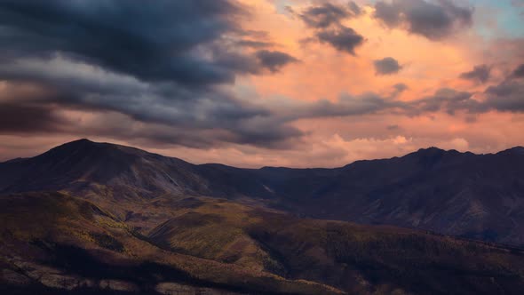 Cinemagraph Continuous Loop Animation. Landscape and Mountains