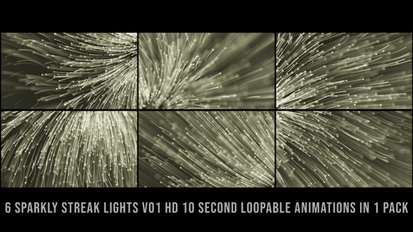 Sparkly Streak Lights Gold V01