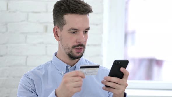 Online Shopping, Online Payment on Smartphone By Young Man