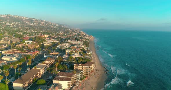 DANA POINT, California. Doheny State Beach. A Sunny Day Beach Scene with People Engaged in Beach