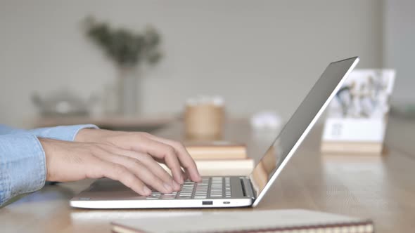 Angry Frustrated Man Working on Laptop