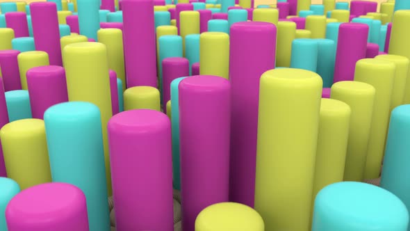 Abstract background from cylinders