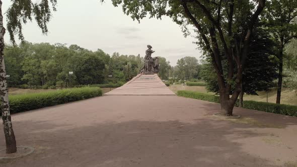 Babi Yar. Aerial - The Place of Mass Murder of Jews During the Second World War. Holocaust. Kyiv