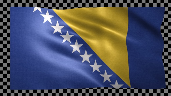 Herzegovina waving flag looped alt