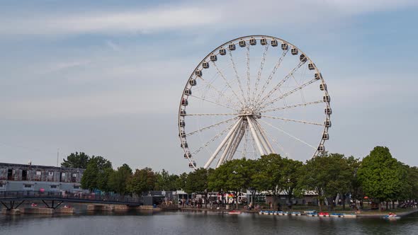 Old Port in Montreal Day Timelapse