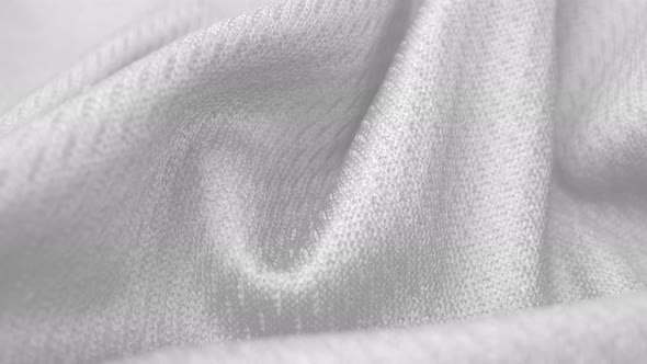 Close Up Detailed Cloth Texture of Shiny Spandex Cloth with Dolly Shot