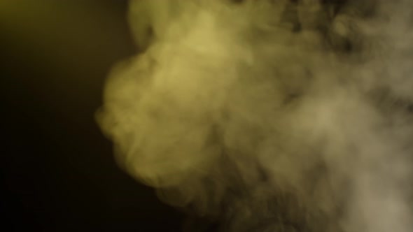 Abstract yellow smoke footage