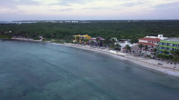 Aerial view on Akumal bay resort - Yucatan - Mexico