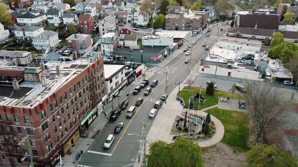 Aerial Views Neighborhood Houses Suburbs Yonkers New York