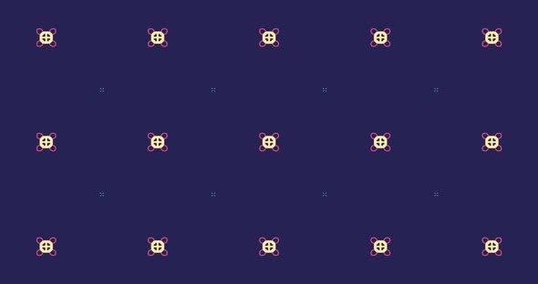 Looped kaleidoscope Abstract Symmetrical  Of Geometric Seamless Pattern shape alt