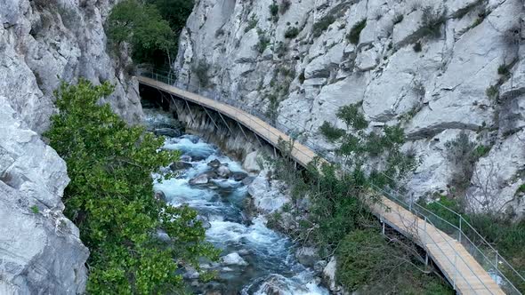 Canyon in the mountains Turkey Alanya Sapadere 4 K