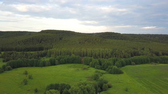 Green Hills From Above