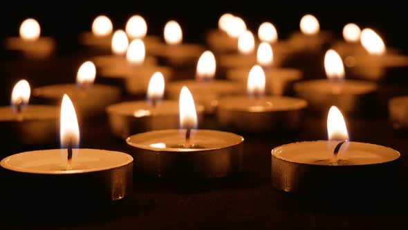 Candles Burning in Mourning