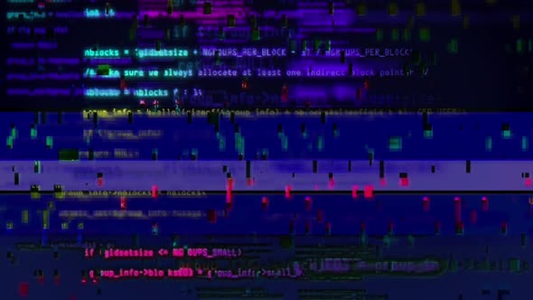 Digital Glitch of Source Code