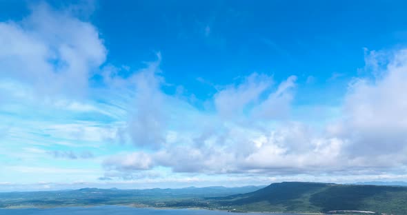 cloud sky time lapse , cloud moving and sun light.