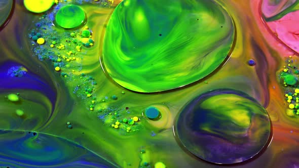 Abstract Ink Drops Bubbles Explode Splash Diffusion alt