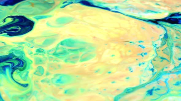 Vibrant Colours Paint Swirling Explosion  alt