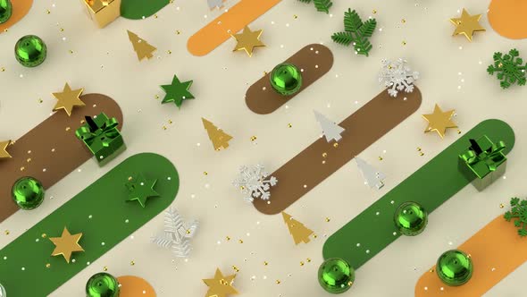 Christmas abstract background motion design