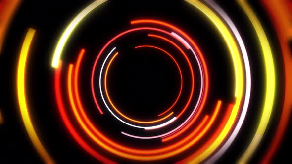 Happy Circles Spinning Endlessly In Technical Looking Video Loop