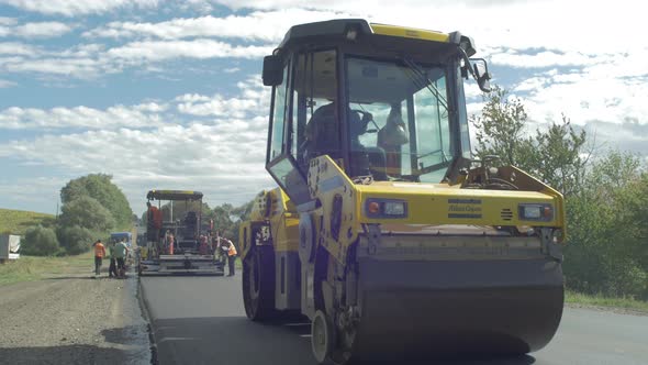 A road roller