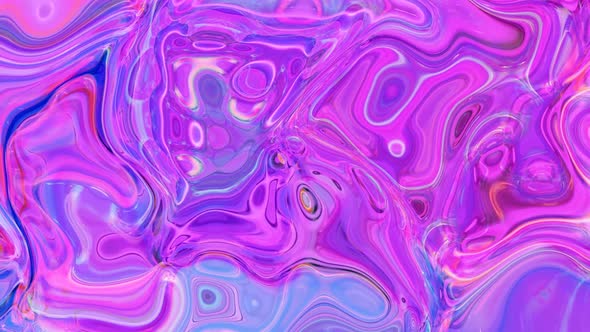 Abstract colorful trendy liquid wave paint background