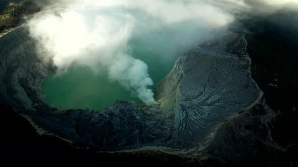 Close-up of a Mountain.