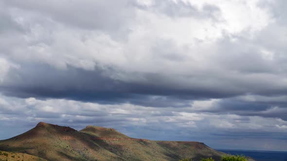 Dramatic Clouds Over A Karoo Landscape - South Africa