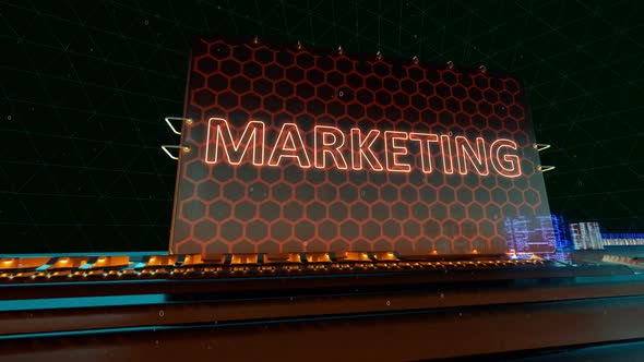 Business Marketing Data Analysis and Digital Marketing Words on Digital Futuristic Circuit Board alt