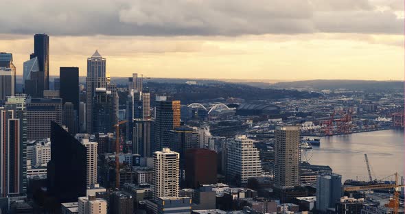 Seattle City In Motion Time Lapse With Ferry Transportation alt