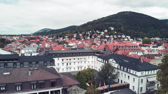 Heidelberg Cityscape Aerial View in Summer Season Germany