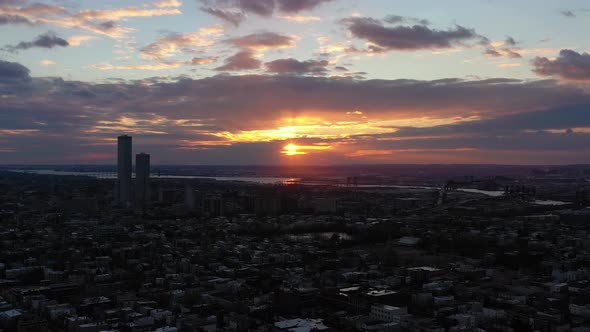 Urban Skyline of Jersey City