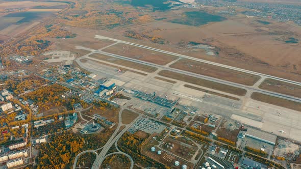 Aerial View on Yekaterinburg International Airport