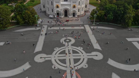 Drone View of the Saint Petersburg Attractions