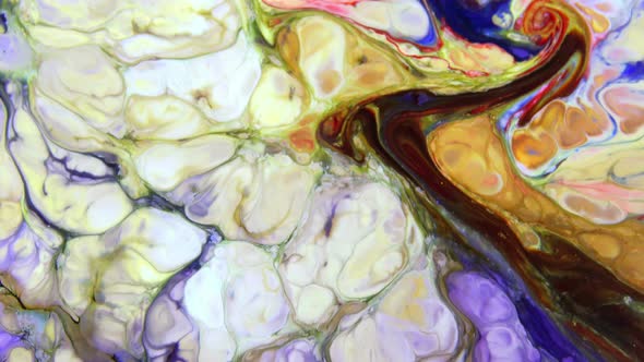 Psychedelic Colour Paint  Spreading Swirling 30 alt