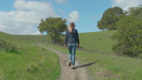 Hiking On The Meadow