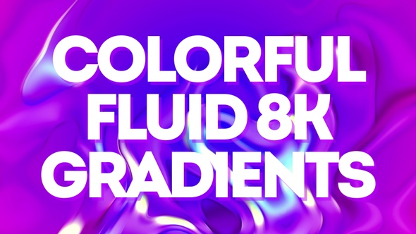 8k Colorful Fluid Gradients