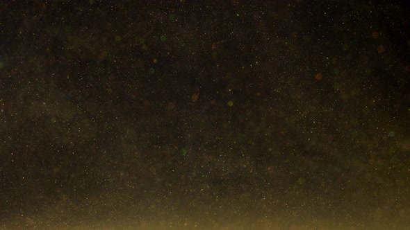 Golden Dust Nebula Background