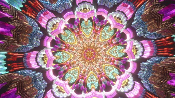 Meditation 3D Mandala Vj Seamless Loop Beautiful Color Light Trip Motion Audiovisual Psychedelic art