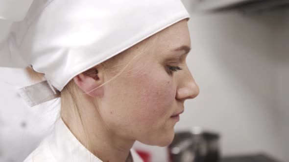 Portrait of a Female Baker at Work