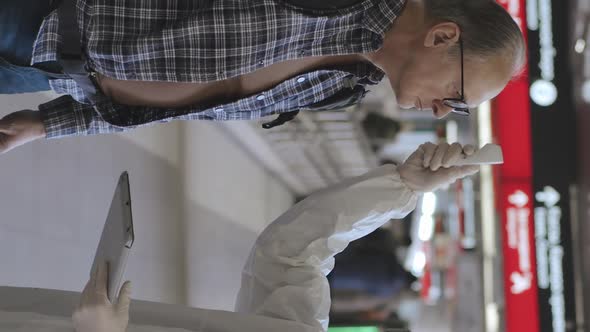 Vertical Shot of Temperature Control for Passenger at Arrivals Gate alt